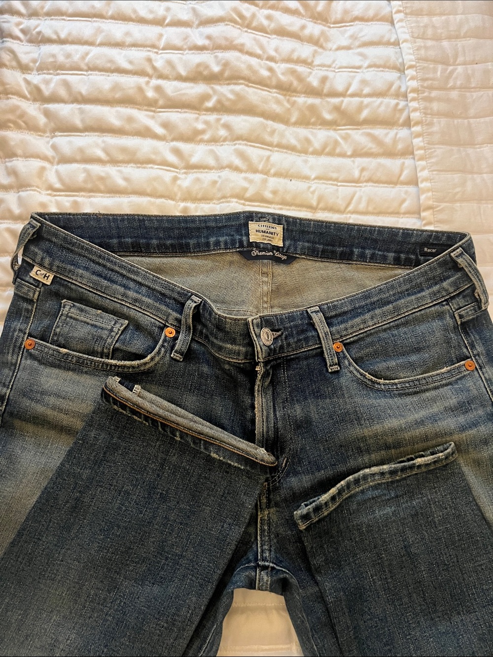 Citizens Of Humanity Faded Blue Skinny Jeans
